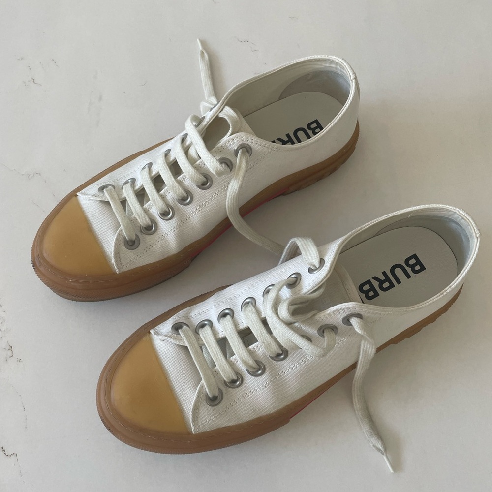 Burberry White Canvas Sneaker